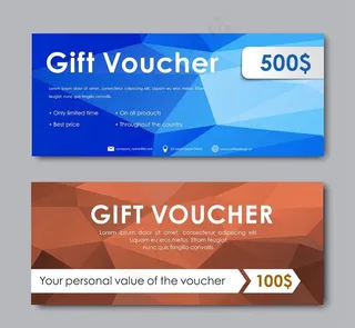 欧美简约优惠券矢量素材（五）