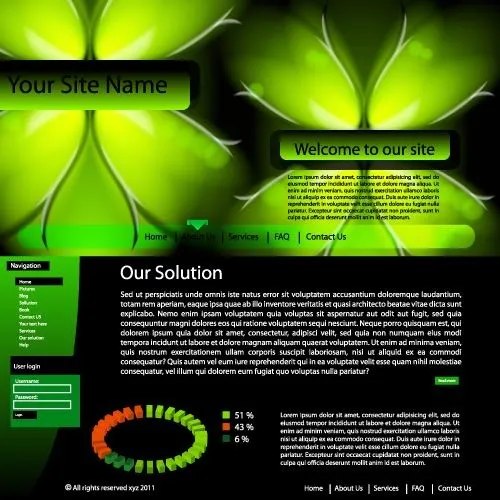 矢量生物绿色发光素材设计eps,ai矢量模版下载
