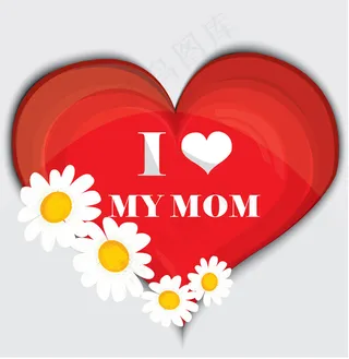 母亲节桃心背景图片