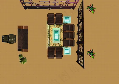 办公室平面效果图