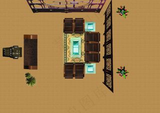 办公室平面效果图