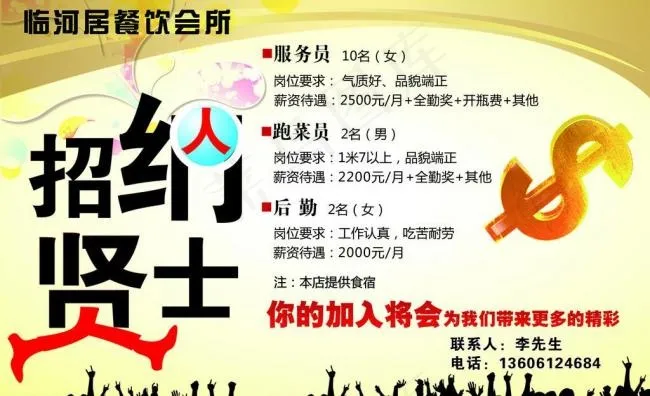 招贤纳士招聘广告图片