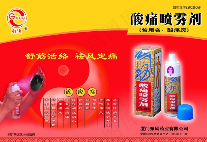 酸痛喷雾剂图片