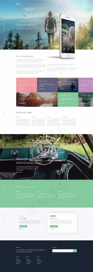 国外网页模板 旅游页面 网站模板