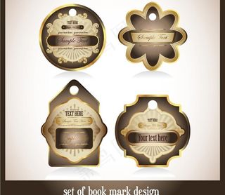 欧式label矢量素材图片