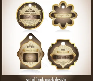 欧式label矢量素材图片