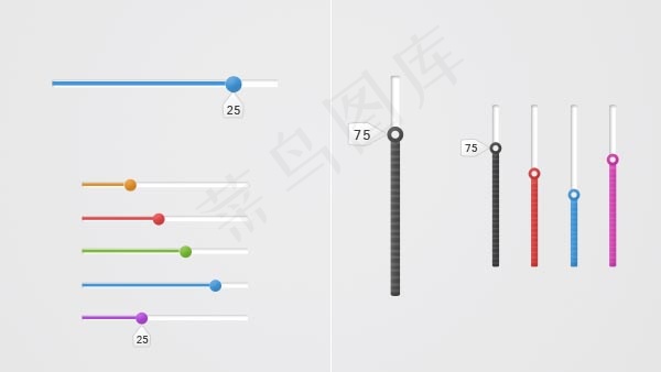 立体感开关按钮UIpsd模版下载
