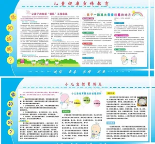 儿童 儿科健康展板图片