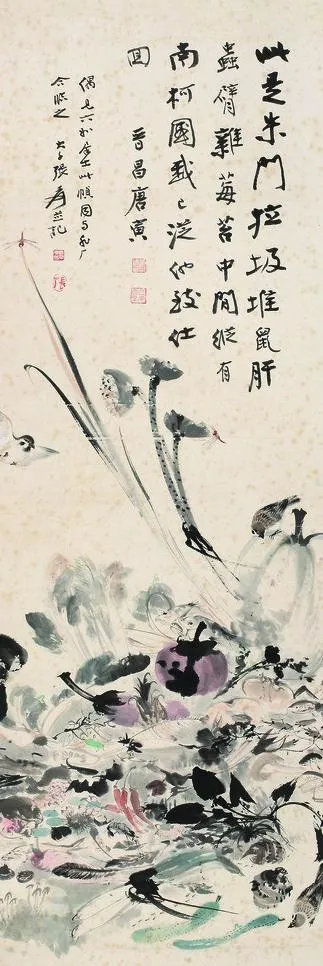 花卉立轴图片