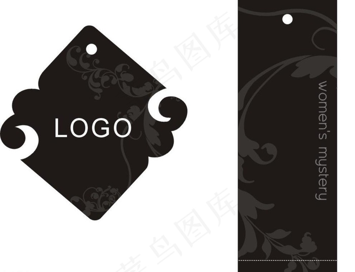 内衣吊牌图片cdr矢量模版下载