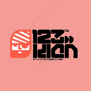 印花矢量图 人物 男人头 文字 英...