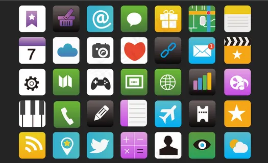 一组手机APP图标设计