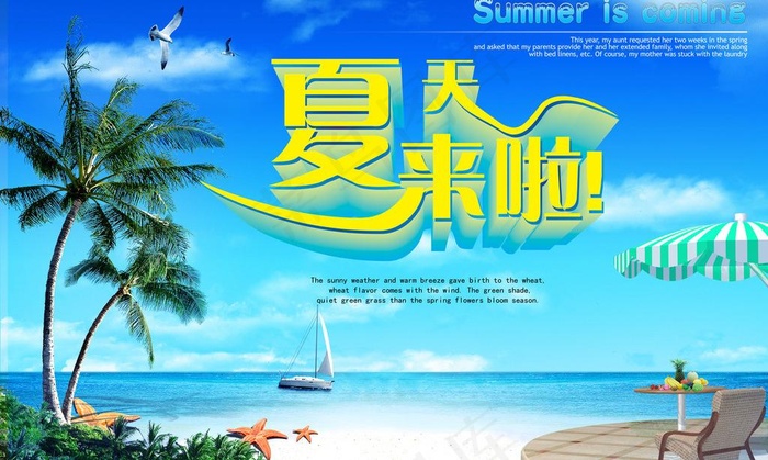 夏天来啦图片