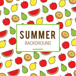 无缝水果背景素材