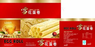 雪花蛋卷图片