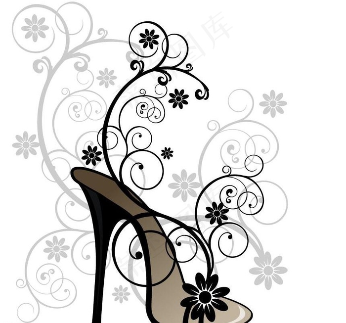 时尚花纹矢量素材图片