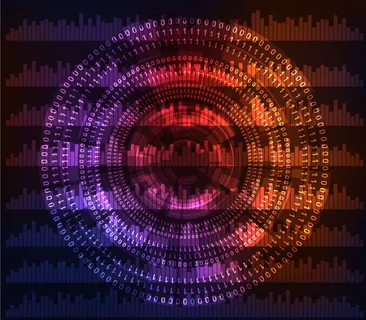 炫酷代码背景矢量素材