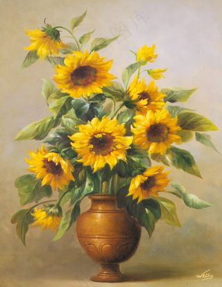 欧式美克美家画芯花卉装饰