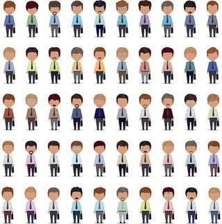 不同的商业民族图标设计矢量图01