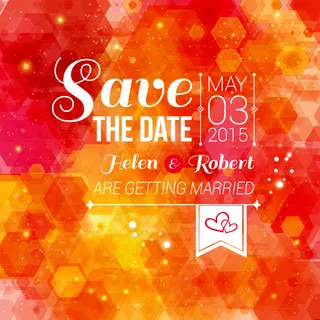 梦幻背景橙紅字母矢量素材