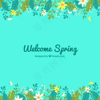 绿色背景矢量图