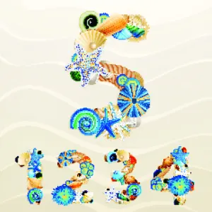 海洋主题创意字体矢量素材8