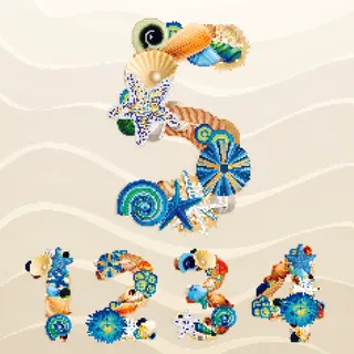 海洋主题创意字体矢量素材8