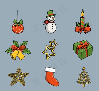 闪亮的圣诞物品