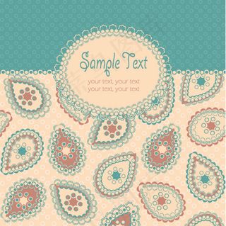 精美时尚花纹背景矢量素材5