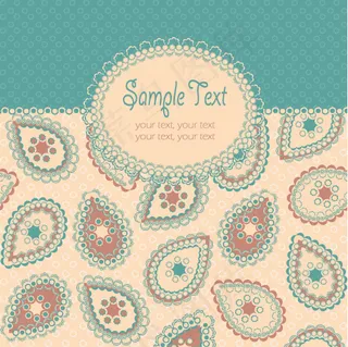 精美时尚花纹背景矢量素材5