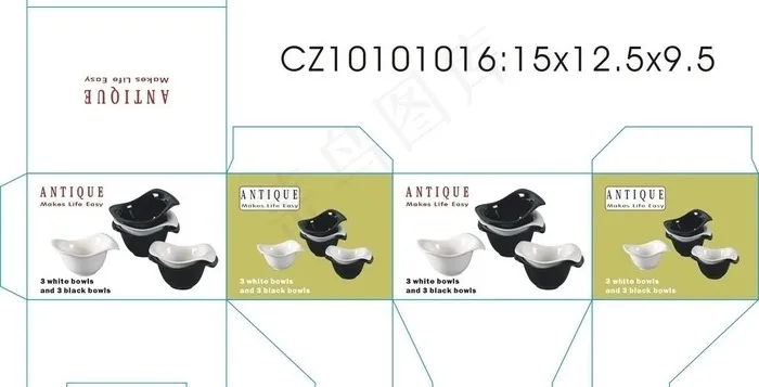 陶瓷包装图片cdr矢量模版下载