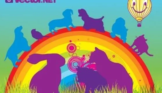 动物剪影 动物剪影