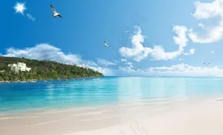 海滩背景图片