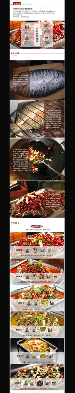 烤鱼做法详情页模板