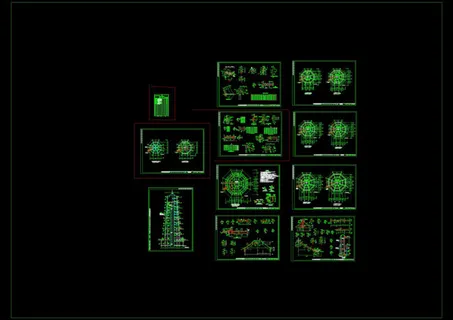 观潮度假村cad图纸