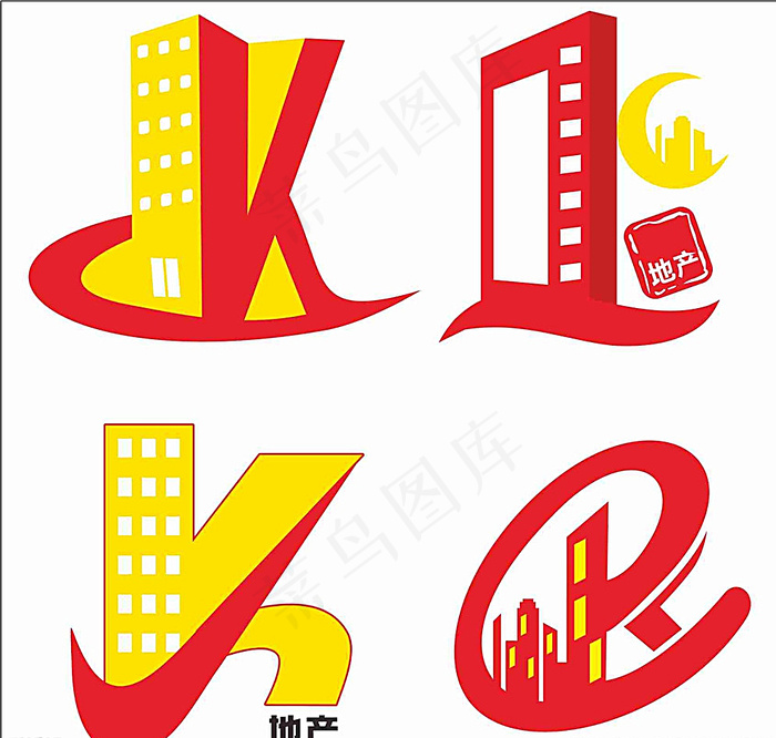 地产logo图片cdr矢量模版下载