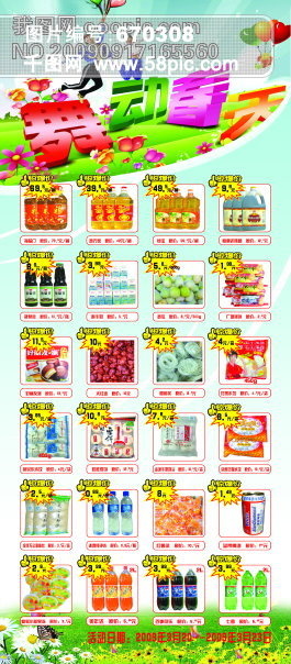 舞动春天超市宣传单-超市素材专辑DVD1