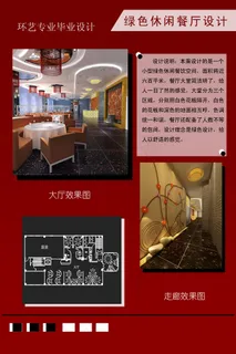 室内毕业设计展板PSD素材