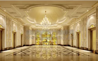 酒店大堂设计效果图设计素材