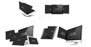 苹果产品模板psd分层素材