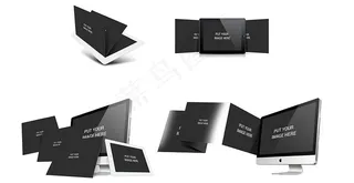 苹果产品模板psd分层素材