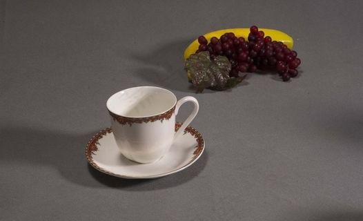 欧式陶瓷花边咖啡杯图片