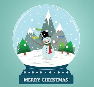 装饰圣诞雪球背景