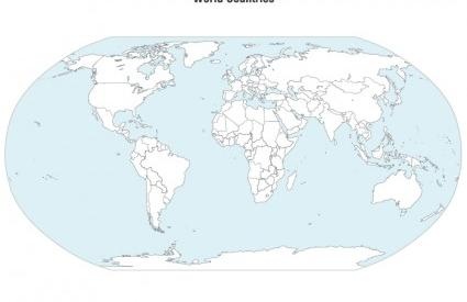 世界地图矢量