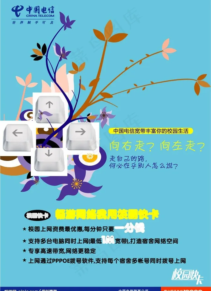 电信校园快卡cdr图片cdr矢量模版下载