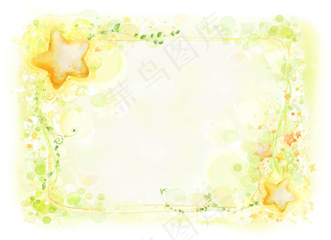 黄色边框背景素材