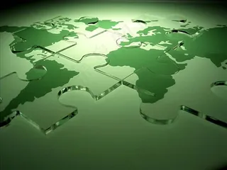 立体地图绿色地图