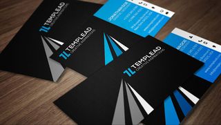 几何元素名片设计创意PSD源文件免...