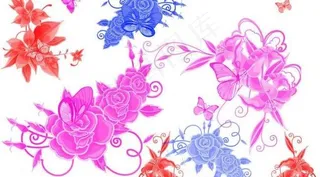 精美的水晶边角装饰花图片