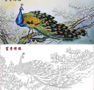 艺术玻璃背景墙矢量图图片